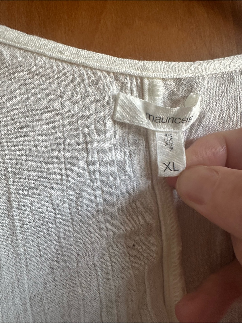 Maurices White Lace Trim Swim Coverup - Picture 4 of 5